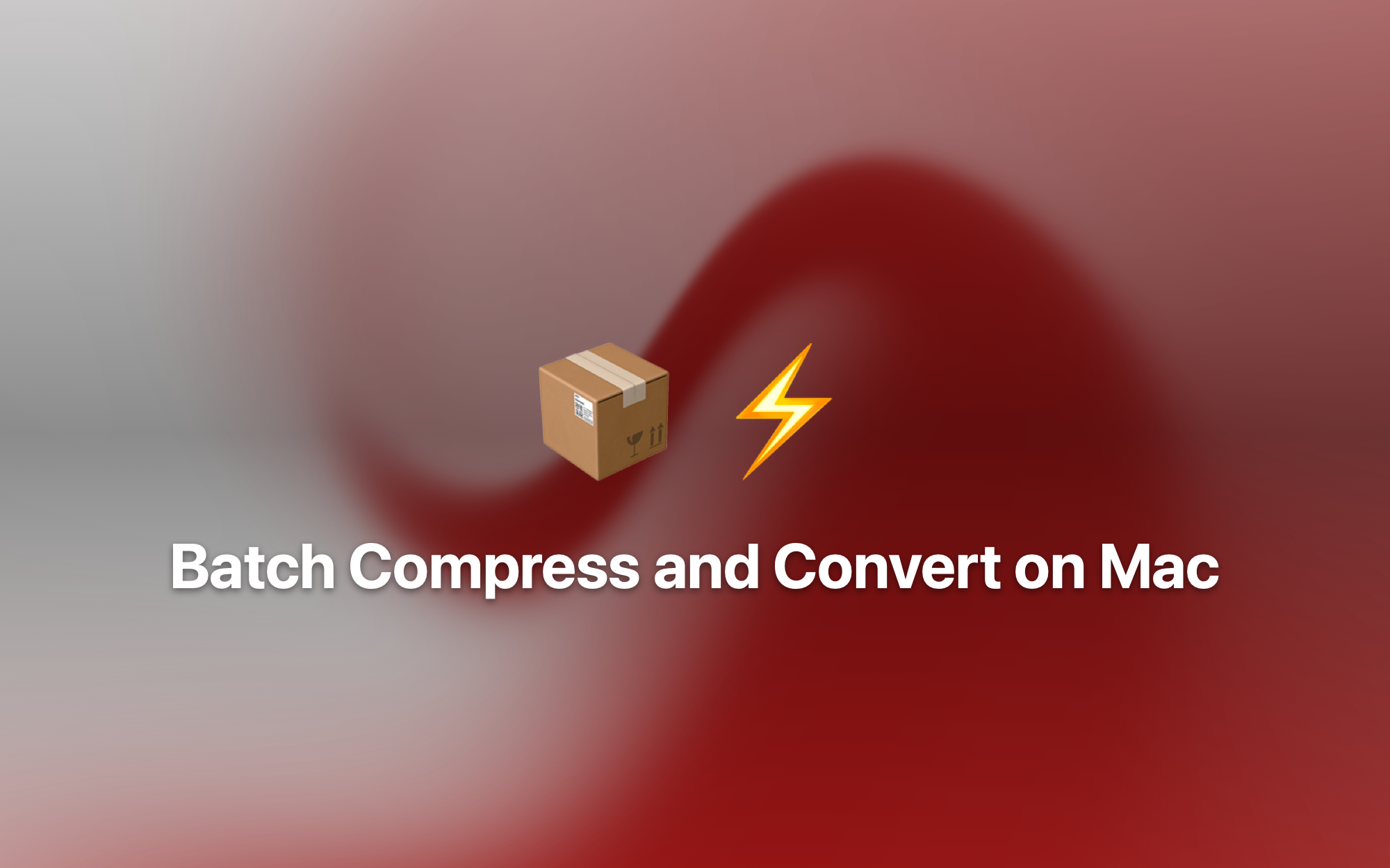 Batch Compress and Convert on Mac cover