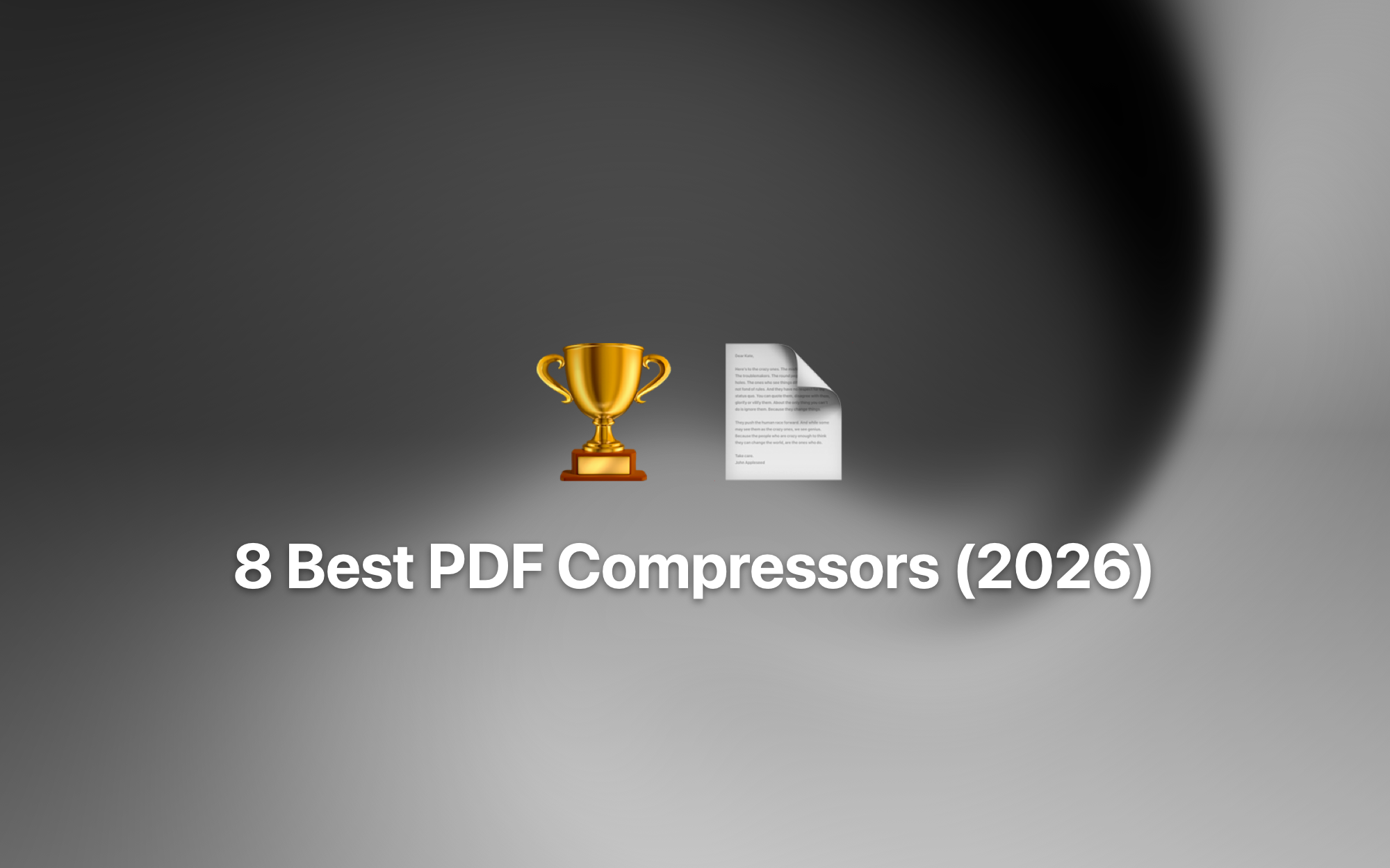 8 Best PDF Compressors (2026) cover
