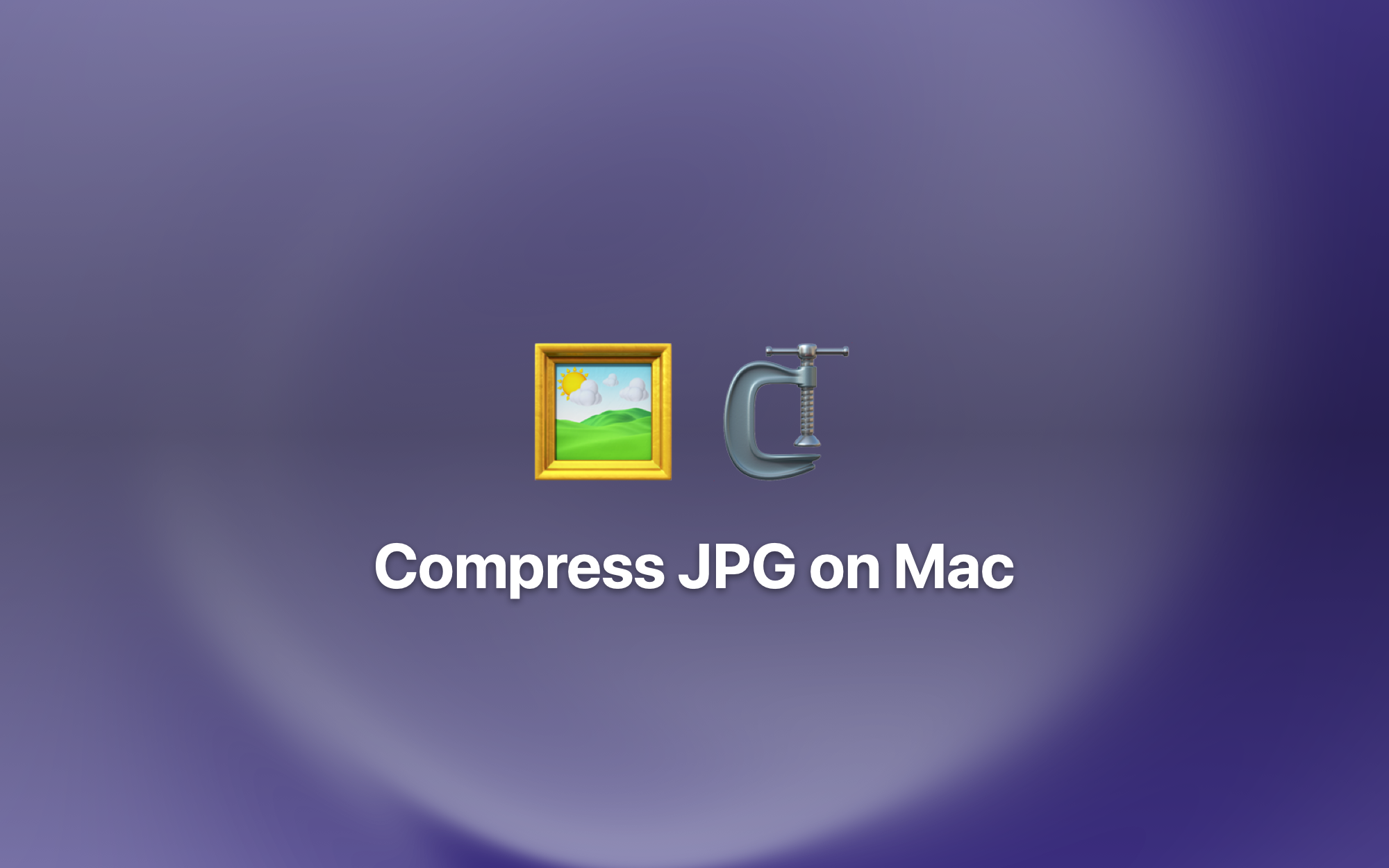 Compress JPG on Mac cover