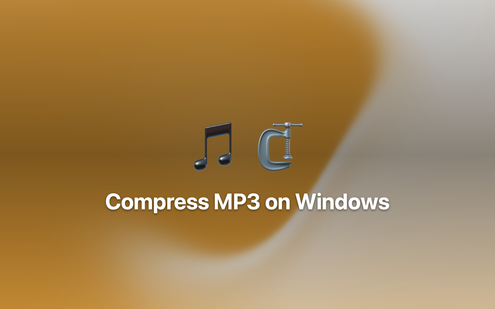 Compress MP3 on Windows cover