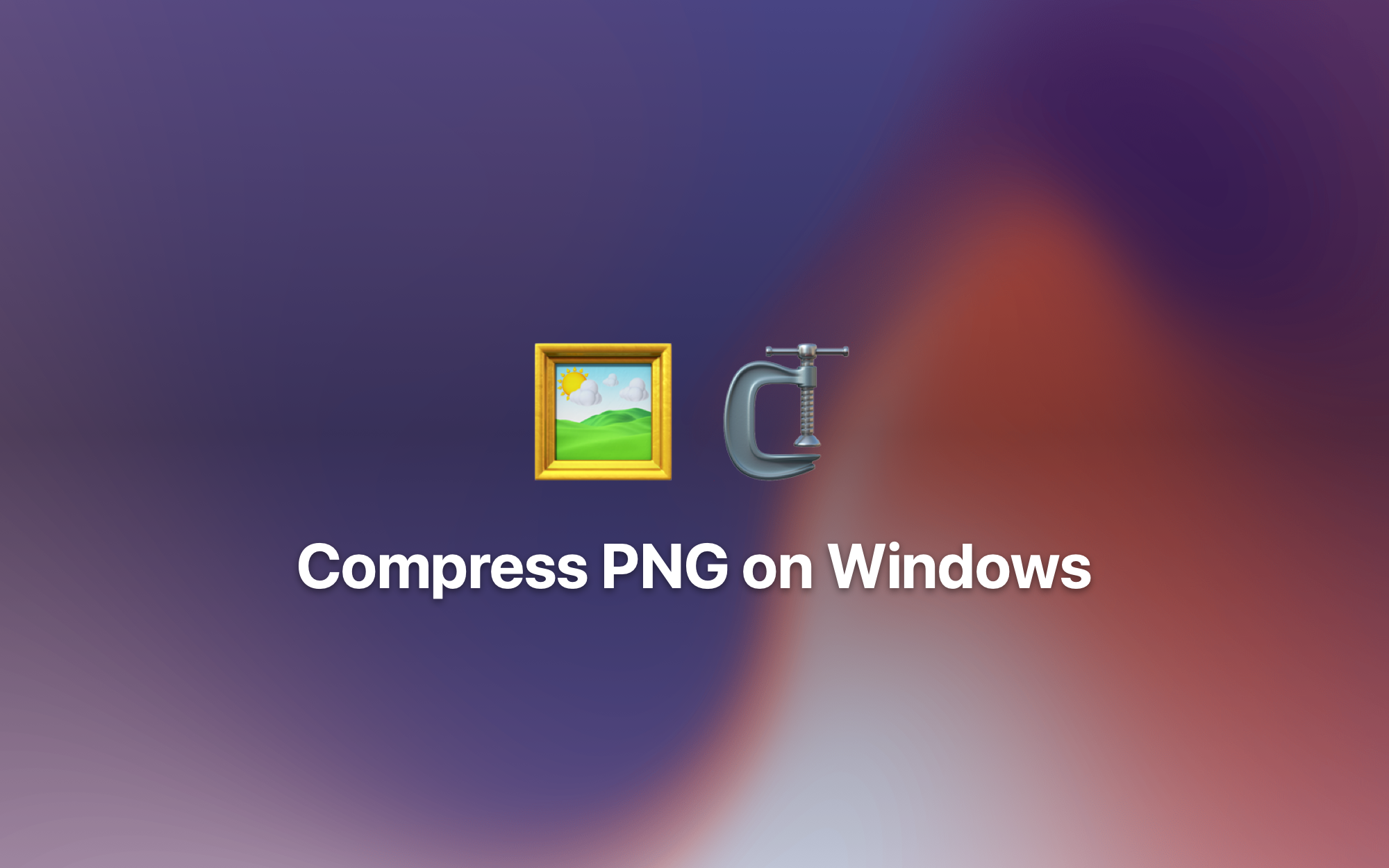 Compress PNG on Windows cover