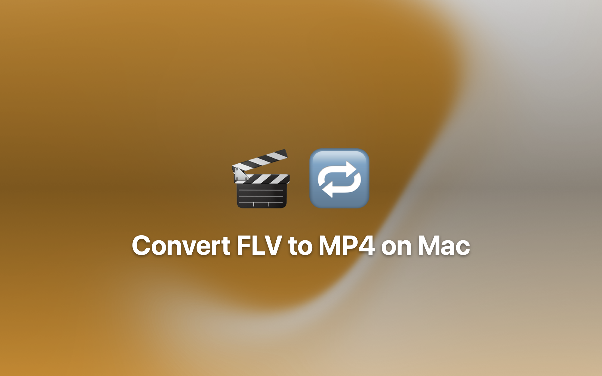 Convert FLV to MP4 on Mac cover