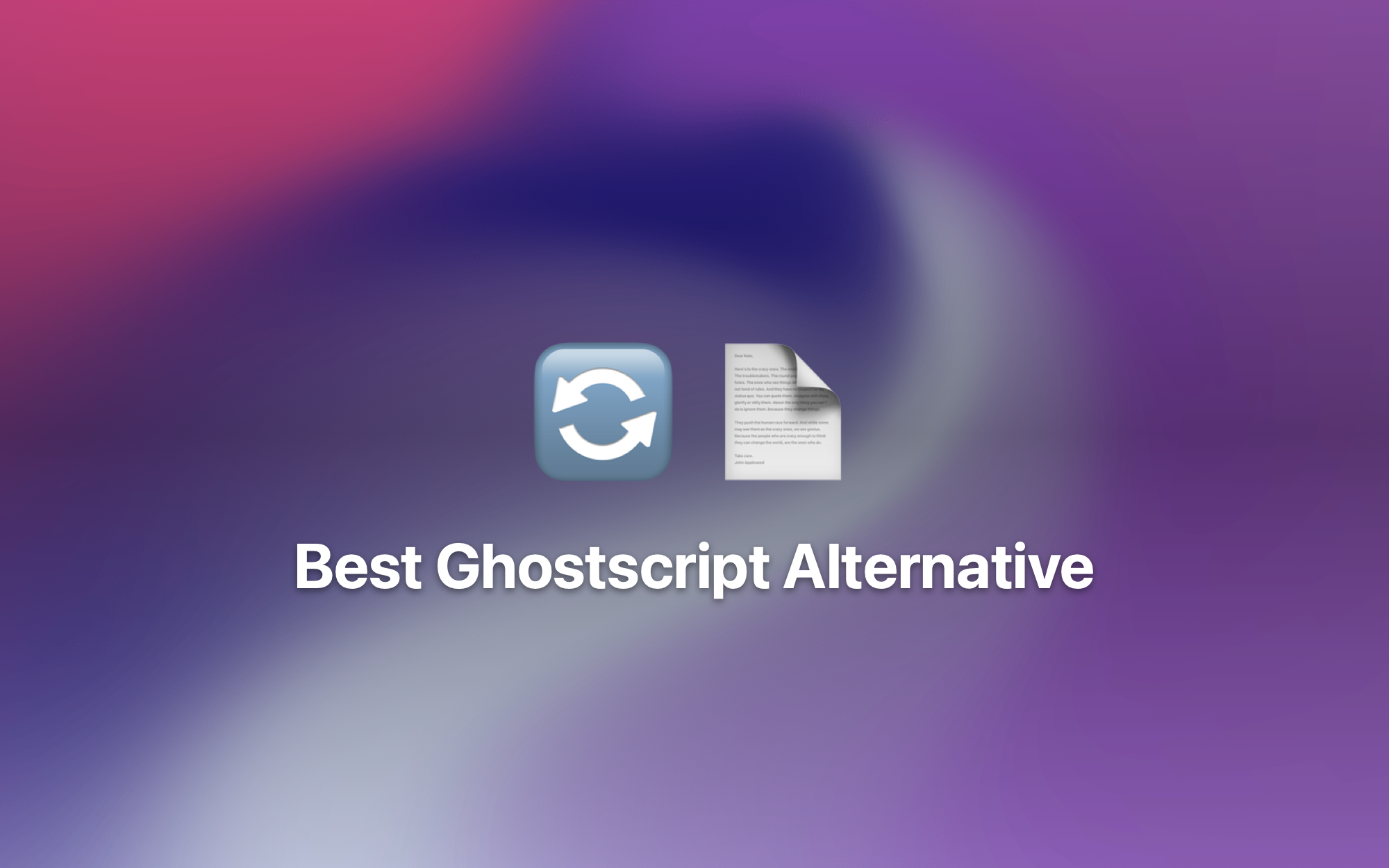 Best Ghostscript Alternative cover