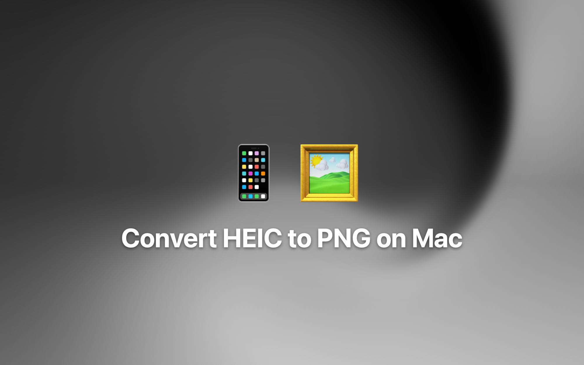 Convert HEIC to PNG on Mac cover