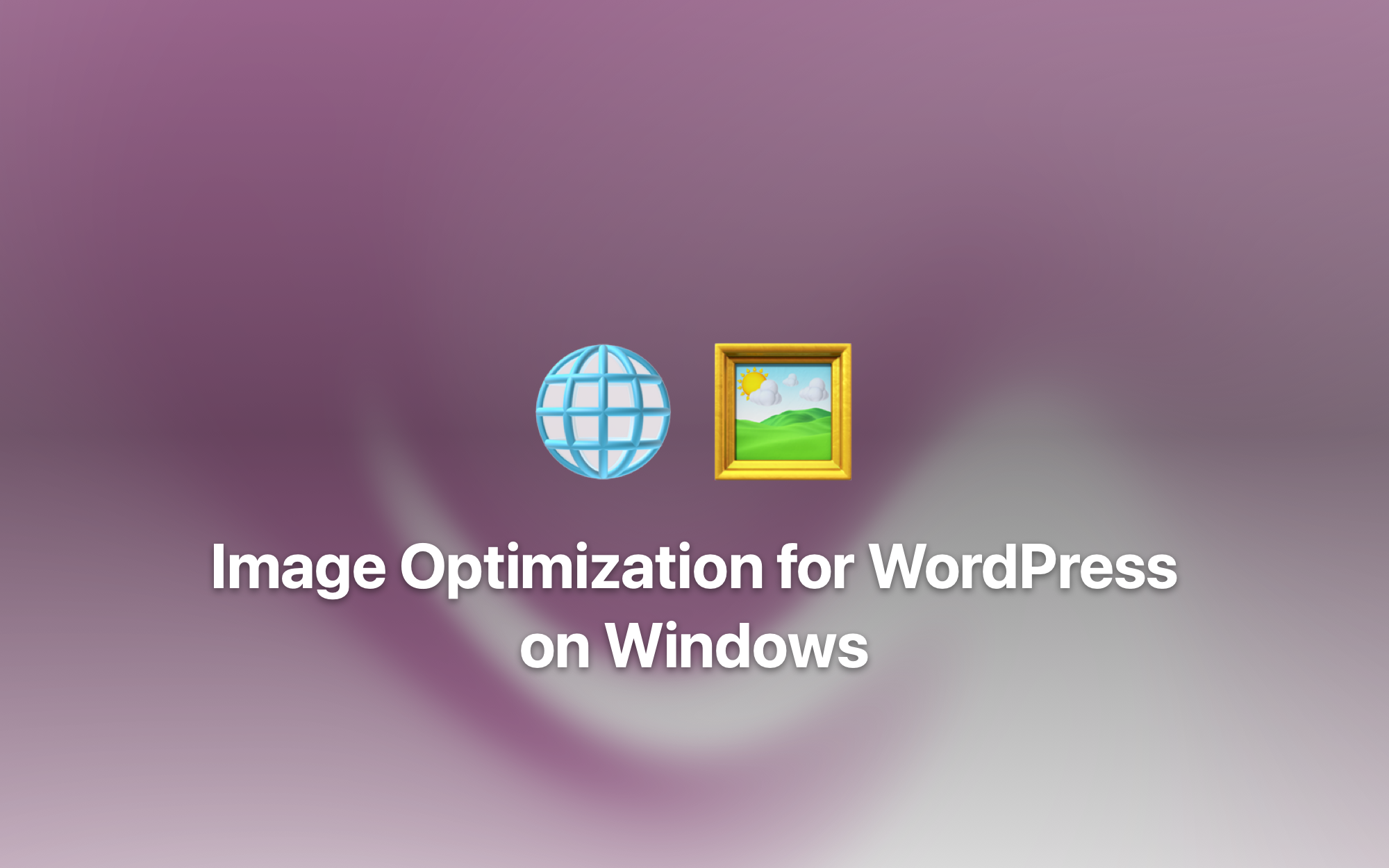 Image Optimization for WordPress on Windows cover