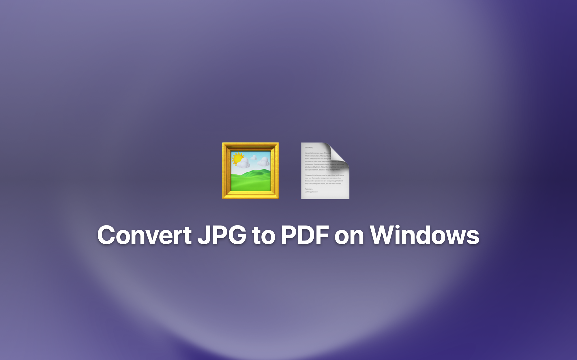 Convert JPG to PDF on Windows cover