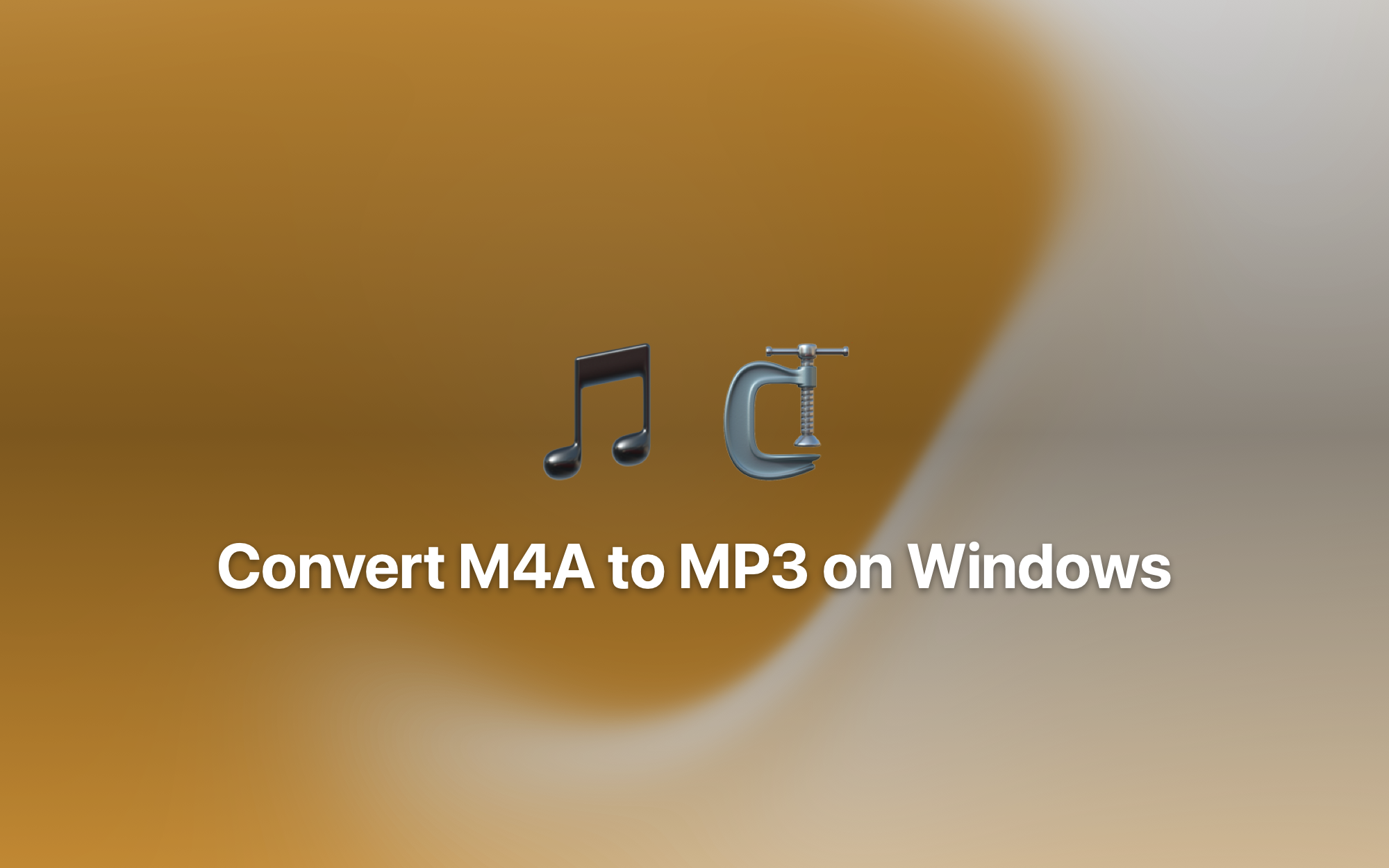 Convert M4A to MP3 on Windows cover