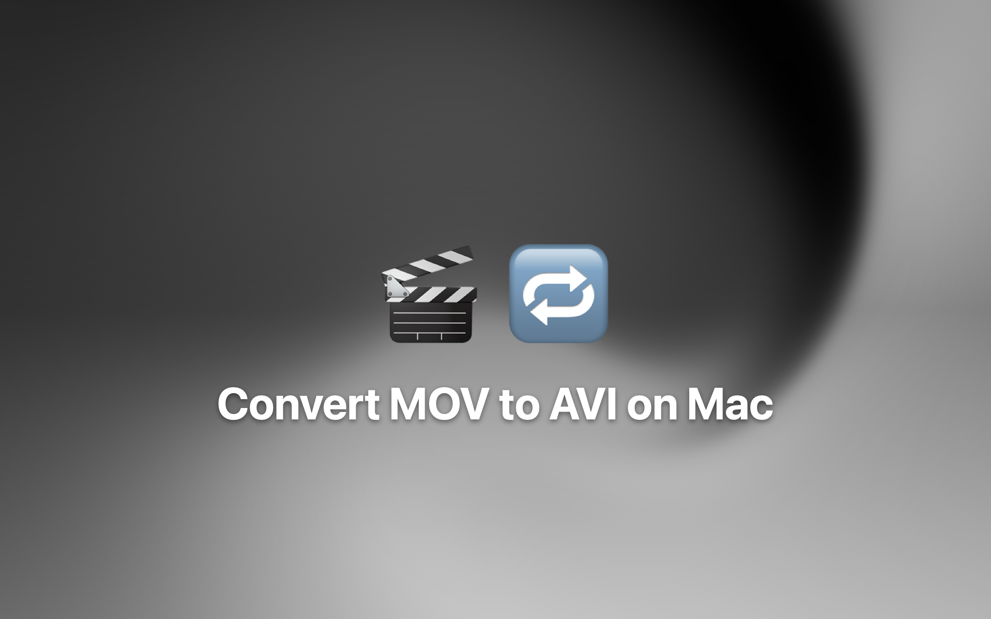 Convert MOV to AVI on Mac cover