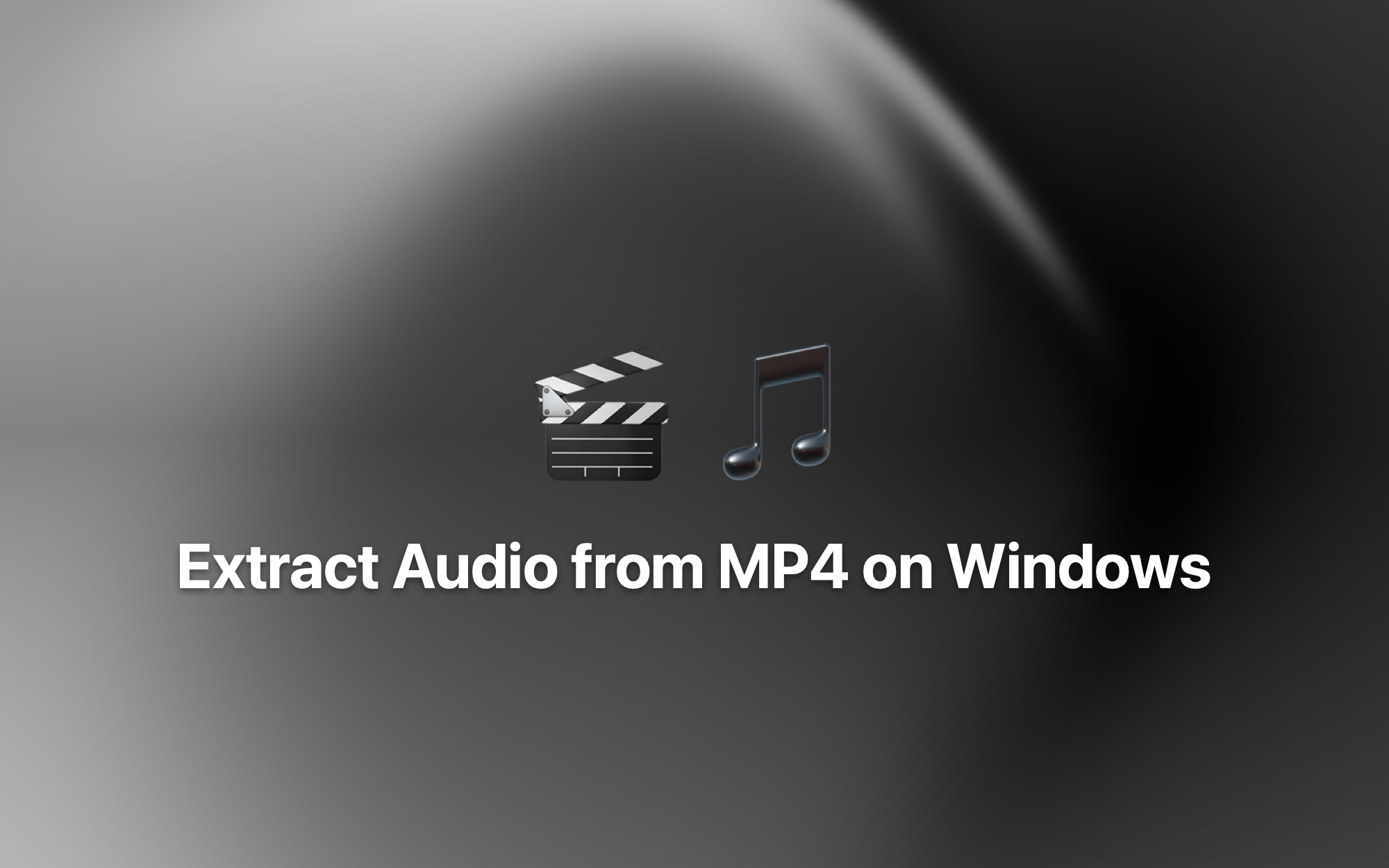 Convert MP4 to MP3 on Windows cover