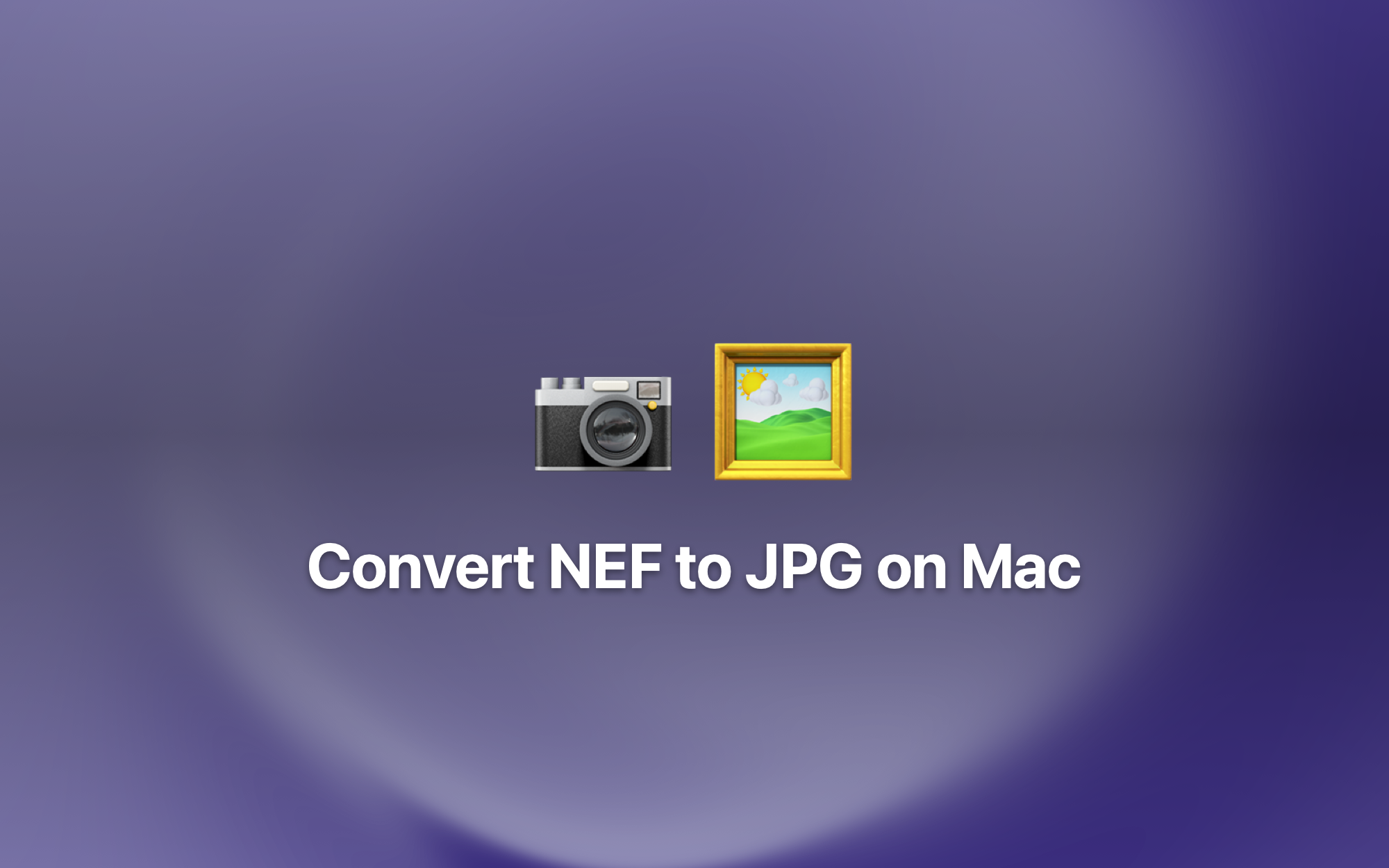 Convert NEF to JPG on Mac cover