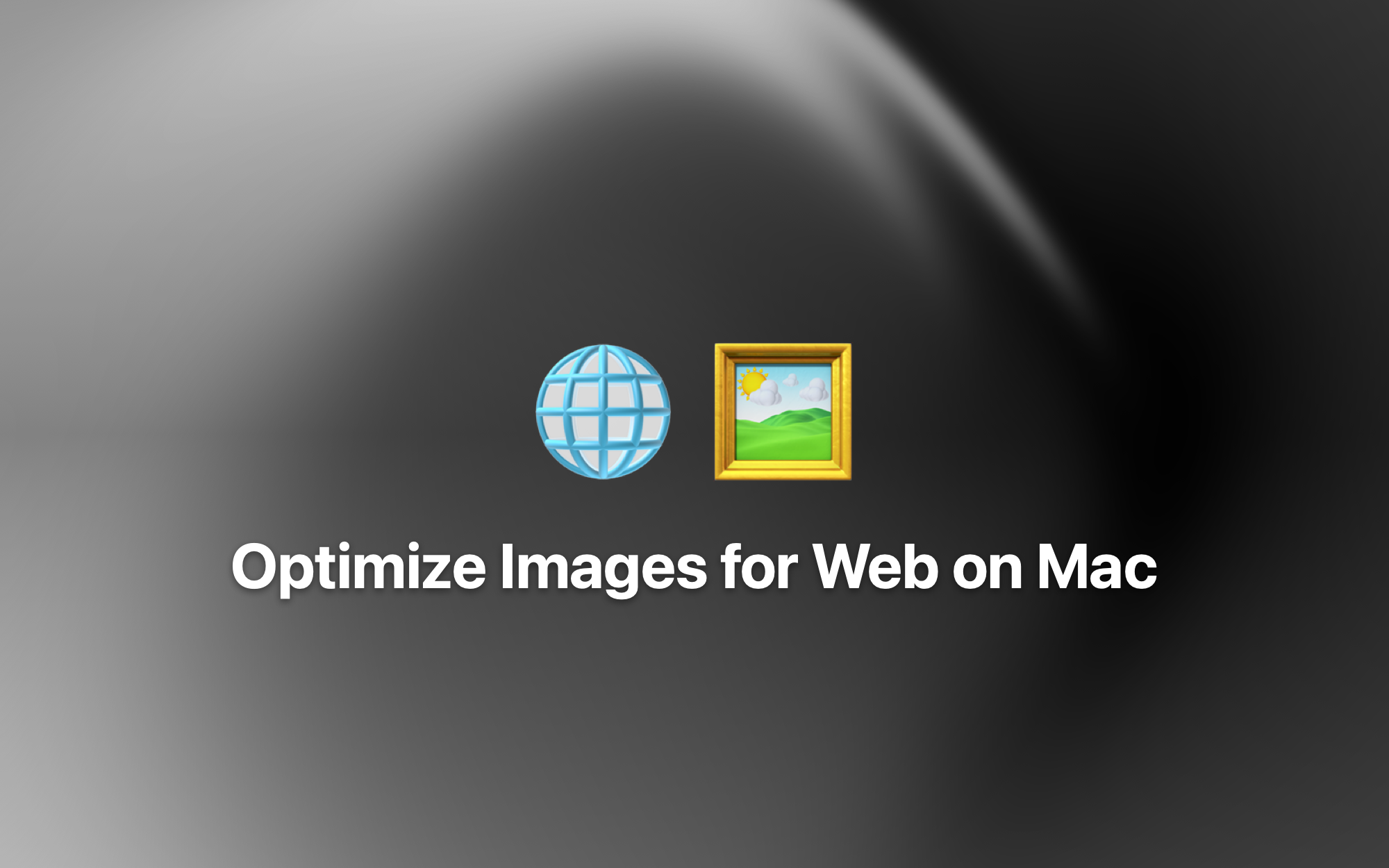 Optimize Images for Web on Mac cover