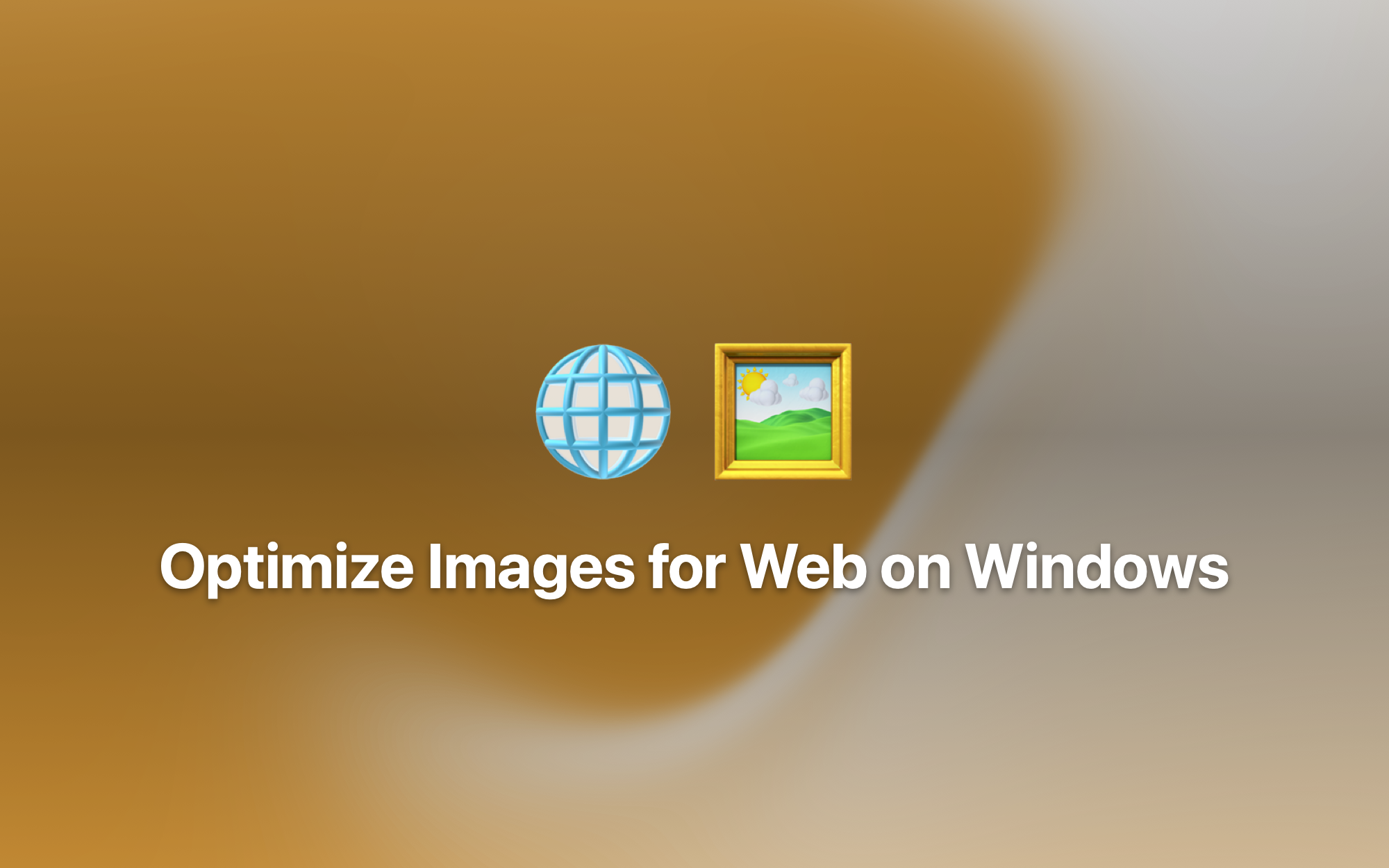 Optimize Images for Web on Windows cover