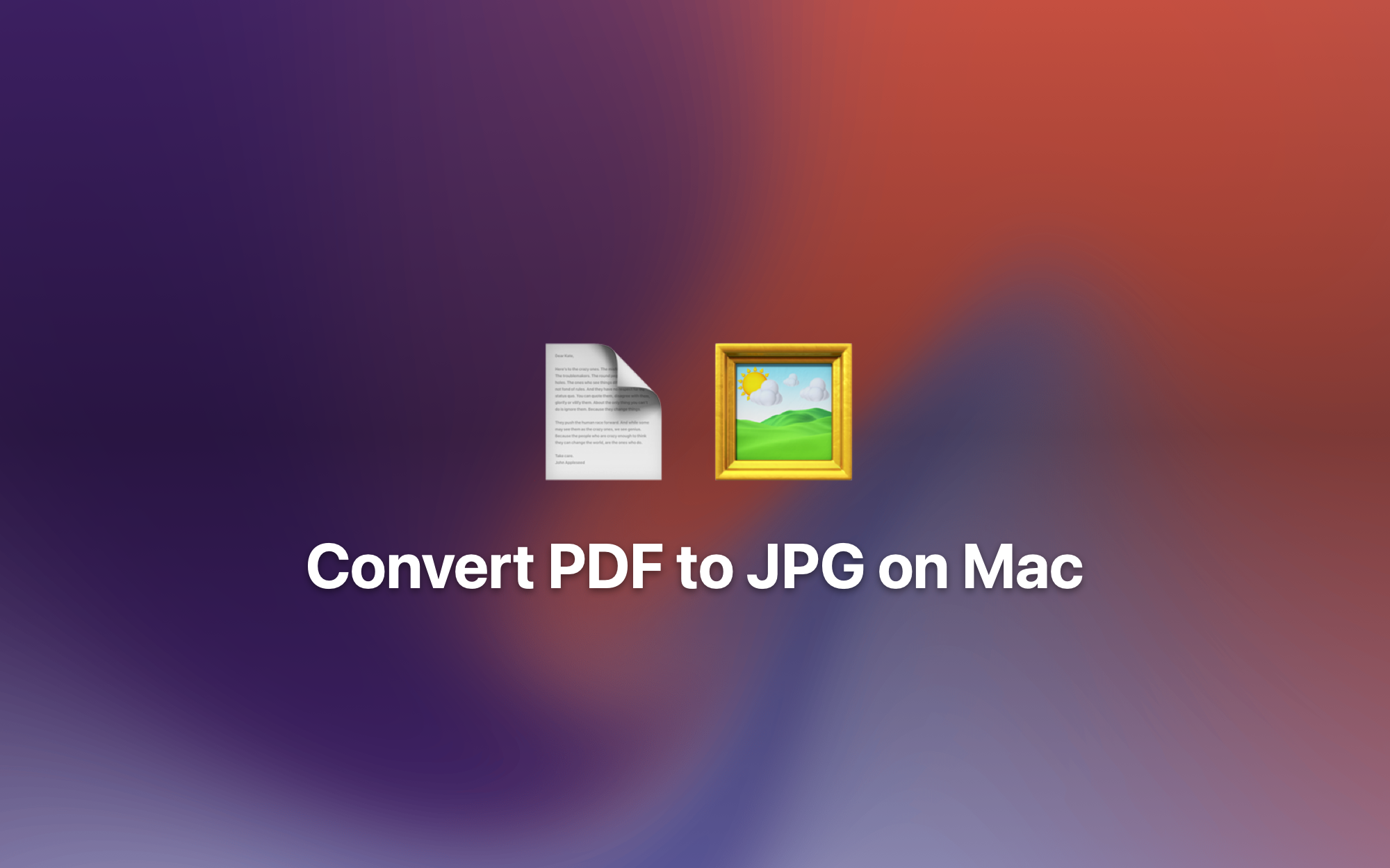 Convert PDF to JPG on Mac cover
