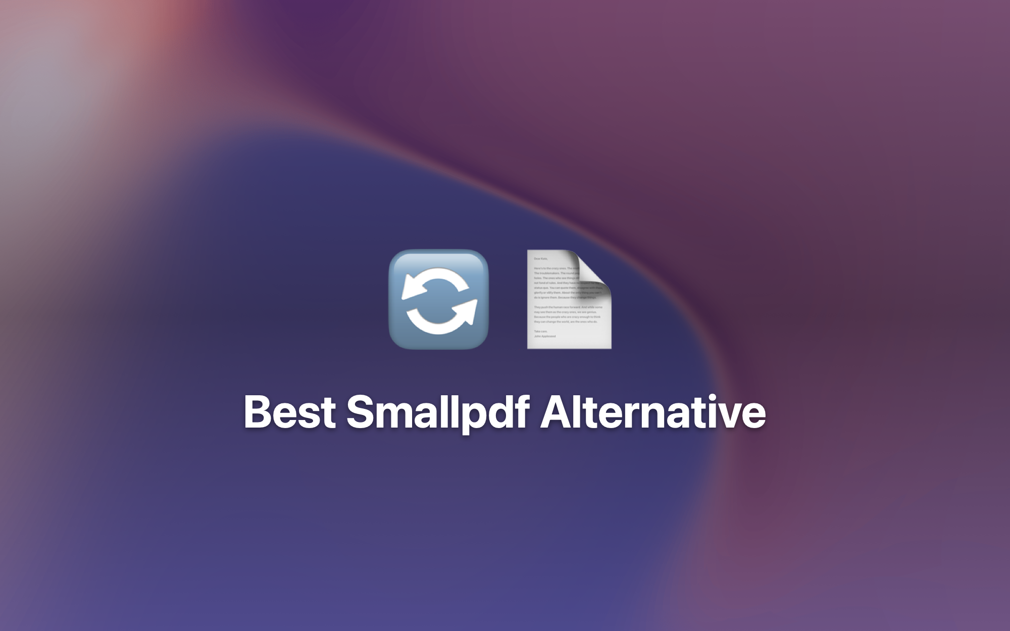 Best Smallpdf Alternative cover