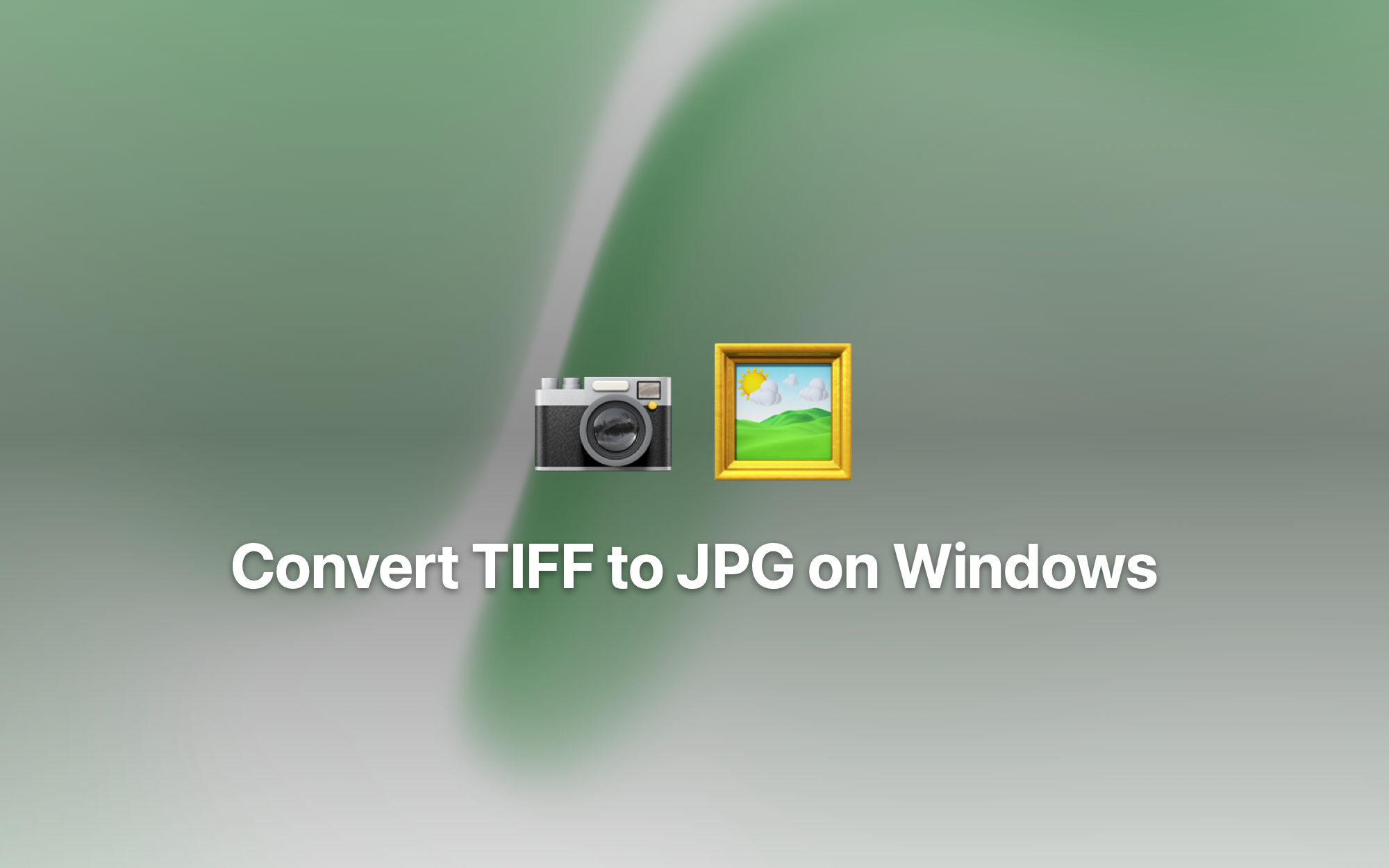 Convert TIFF to JPG on Windows cover