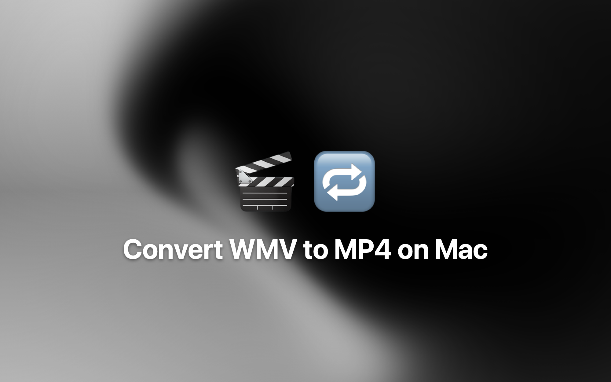 Convert WMV to MP4 on Mac cover