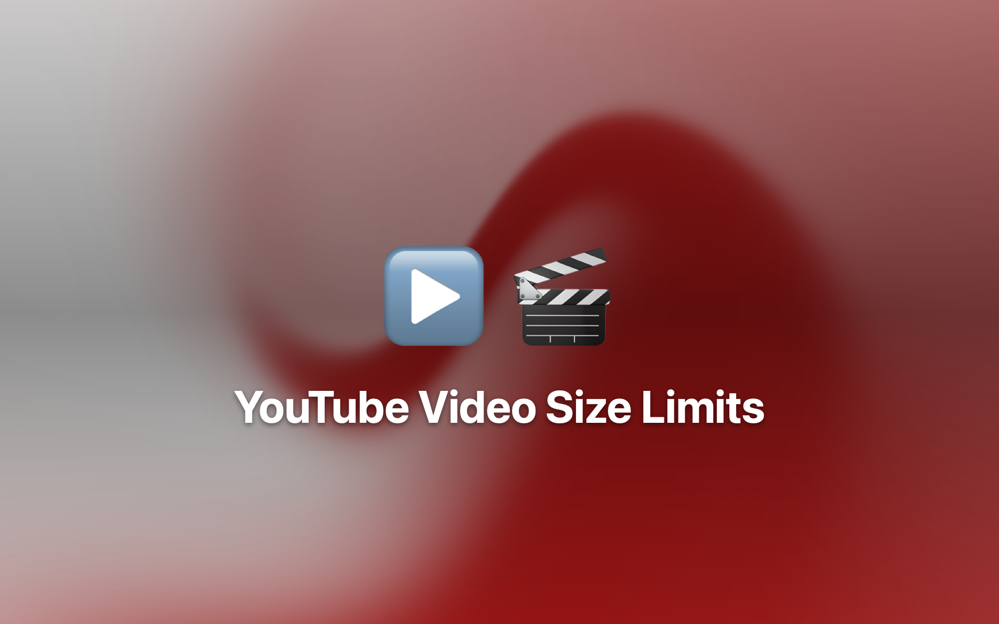 YouTube Video Size Limits cover
