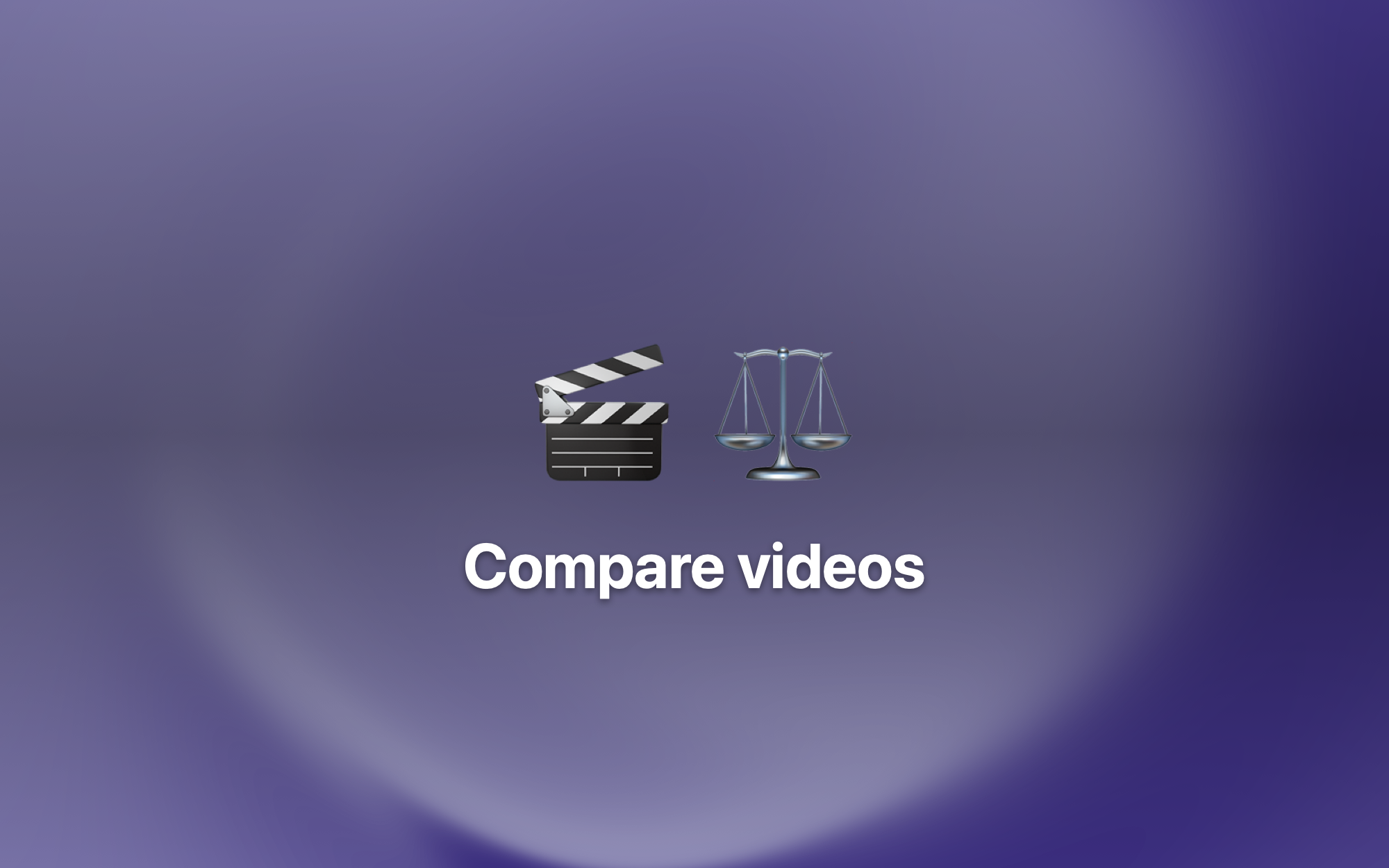 Imagem de capa de Compare vídeos