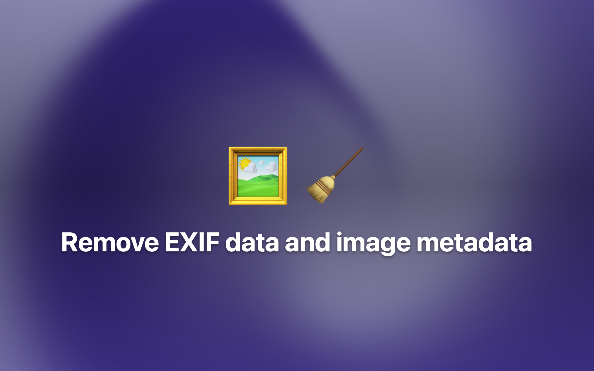 Imagem de capa de Removedor de dados EXIF