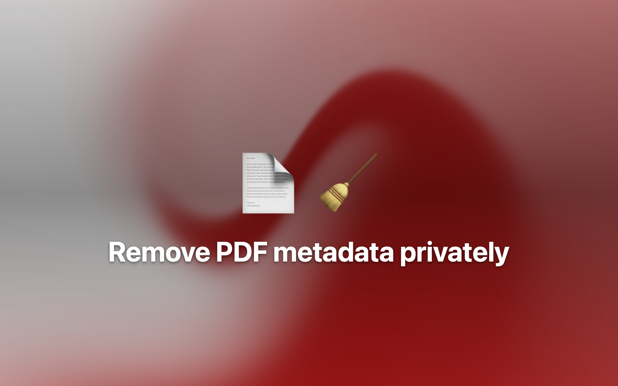 Imagem de capa de Removedor de metadados de PDF